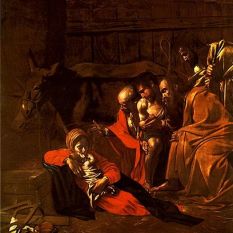 Caravaggio (1571–1610) - Adoration of the Shepherds (1609)